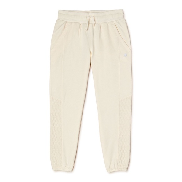 Avia Other - Avia Girls Quilted Joggers Ivory Sweatpants